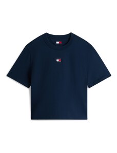 Tommy Jeans Majica nočno modra / rdeča / bela