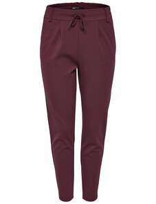ONLY Hlače z naborki 'Poptrash' vinsko rdeča