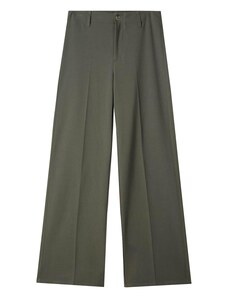 Bershka Hlače na rob temno zelena