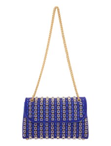 faina Pisemska torbica modra / zlata