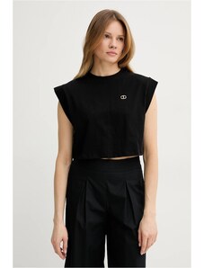 Bombažna kratka majica Twinset