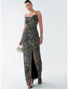 BWLDR Obleka 'Reenie' pastelno zelena / črna