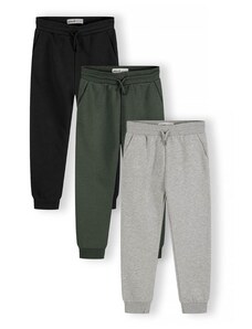 MINOTI Hlače pegasto siva / temno zelena / črna