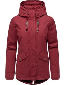 Ragwear Zimska jakna 'Parkker' vinsko rdeča