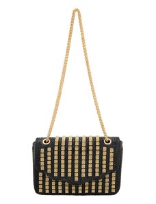 faina Torba za čez ramo zlata / črna