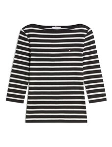 TOMMY HILFIGER Majica 'NEW CODY' črna / bela