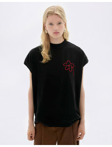 Thinking MU Flower Cord Black Volta Tee BLACK