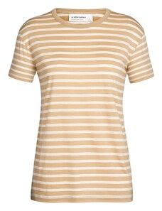 ICEBREAKER Funkcionalna majica 'Granary' pesek / bela