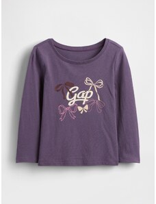 Dekliška GAP Otroška majica z logotipom GAP Vijolična