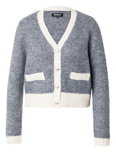 ONLY Pletena jopa 'ONLMaggie' temno siva / volneno bela