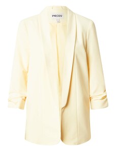 PIECES Blazer 'PCBosella' svetlo rumena