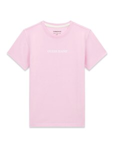 GUESS JEANS Majica roza / bela