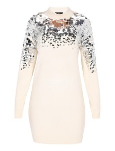 faina Pletena obleka off-bela