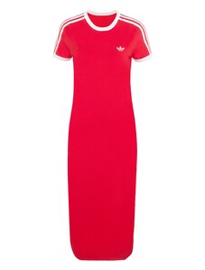 ADIDAS ORIGINALS Obleka '3 STRIPES DRESS' rdeča / bela