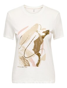 ONLY Majica 'ONLKITA' nude / zlata / puder / bela