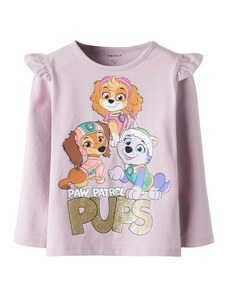 NAME IT Majica 'NMFJABA PAW' karamel / zlata / svetlo lila / roza