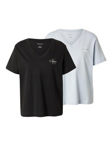 Calvin Klein Jeans Majica nebeško modra / kaki / črna / bela