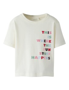 NAME IT Majica kremna / svetlo modra / rdeča / črna