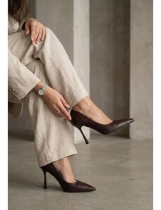 Zapatos Salonarji špičaki Isabele rjava