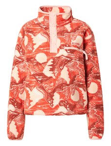 COLUMBIA Športen pulover 'Helvetia II' pesek / temno oranžna / rdeča