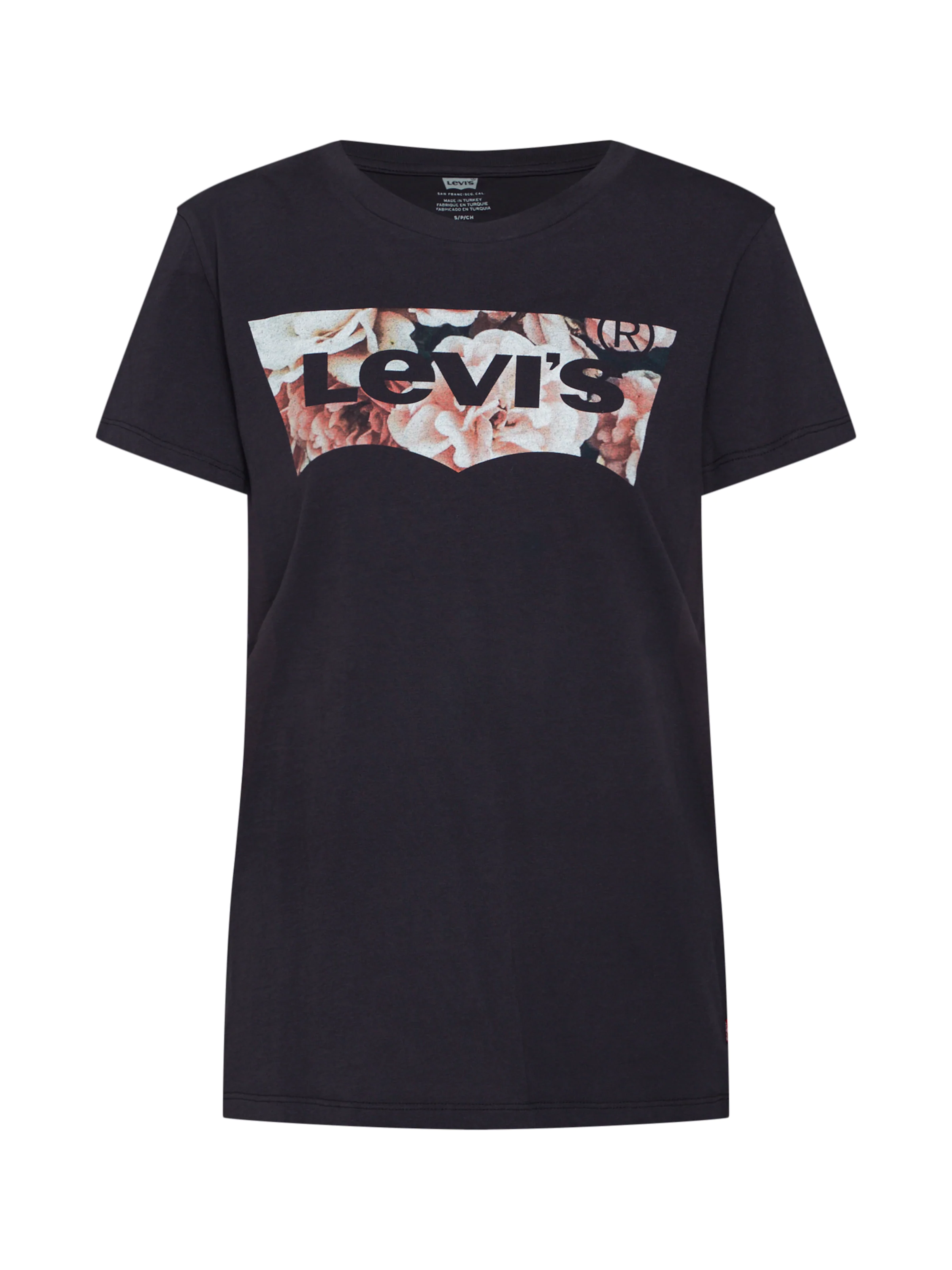 LEVI'S  Majica 'Perfect Tee' staro roza / črna / bela