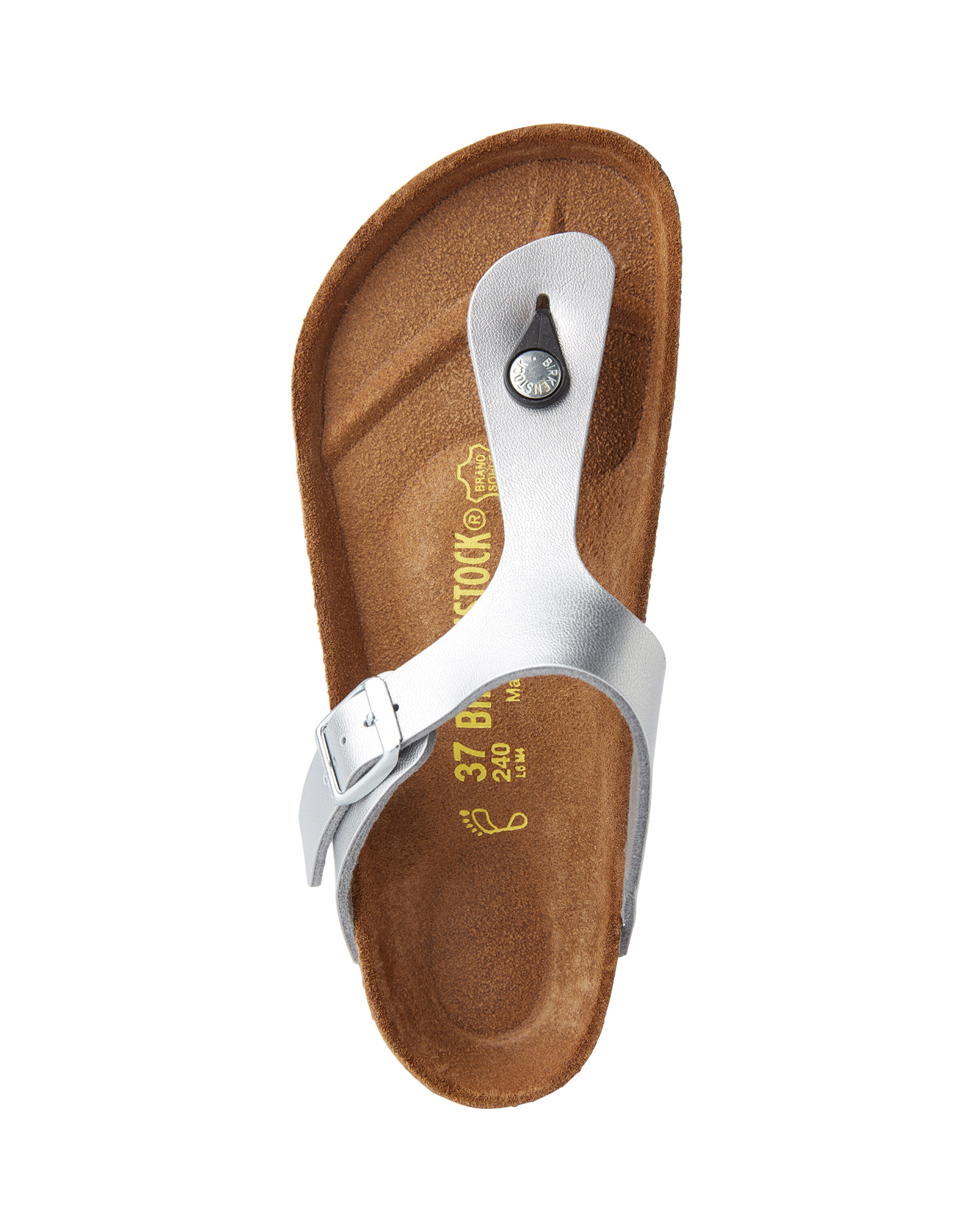BIRKENSTOCK Japonke 'Gizeh' srebrna