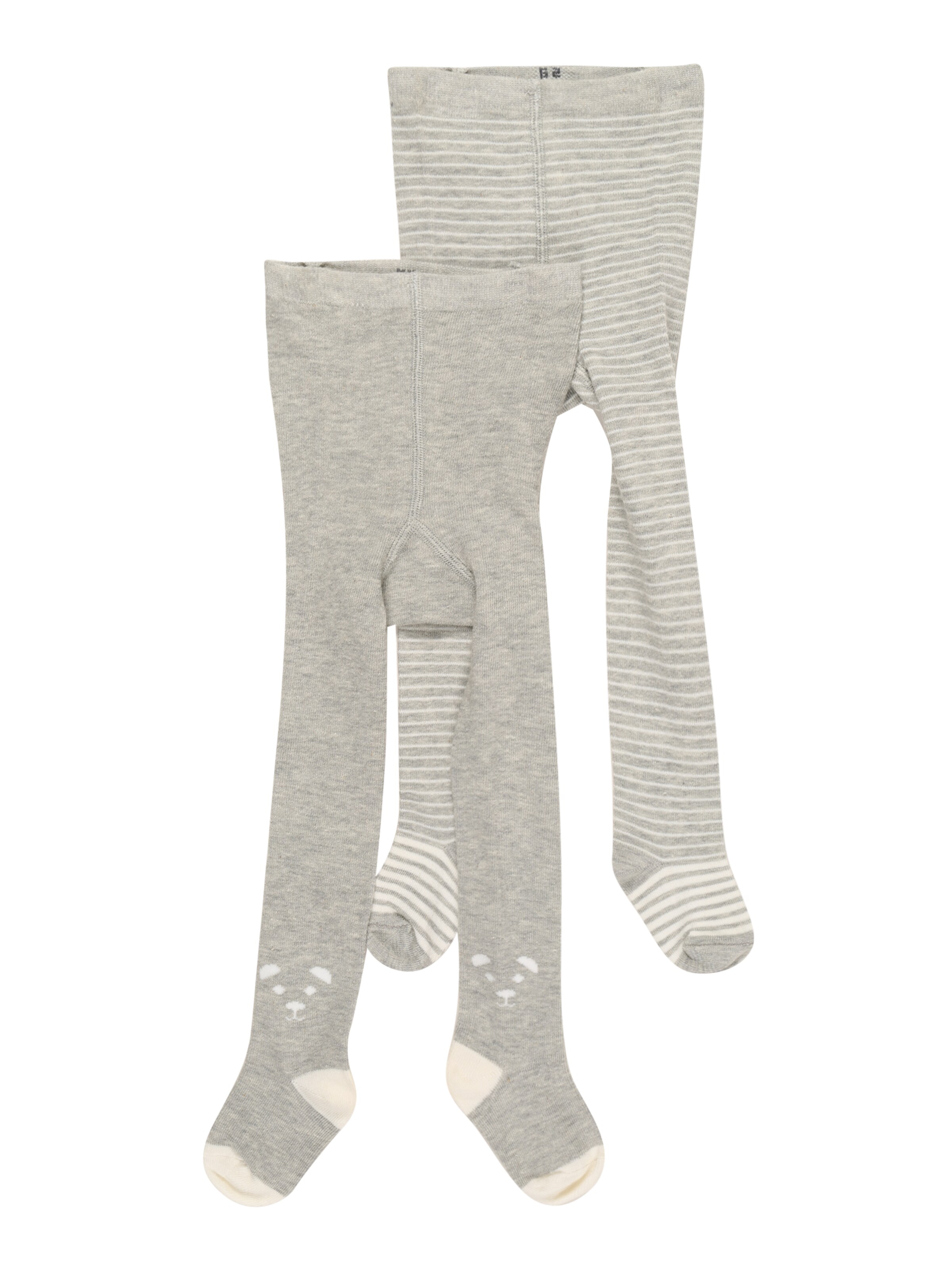 JACKY Hlačne nogavice pegasto siva / bela