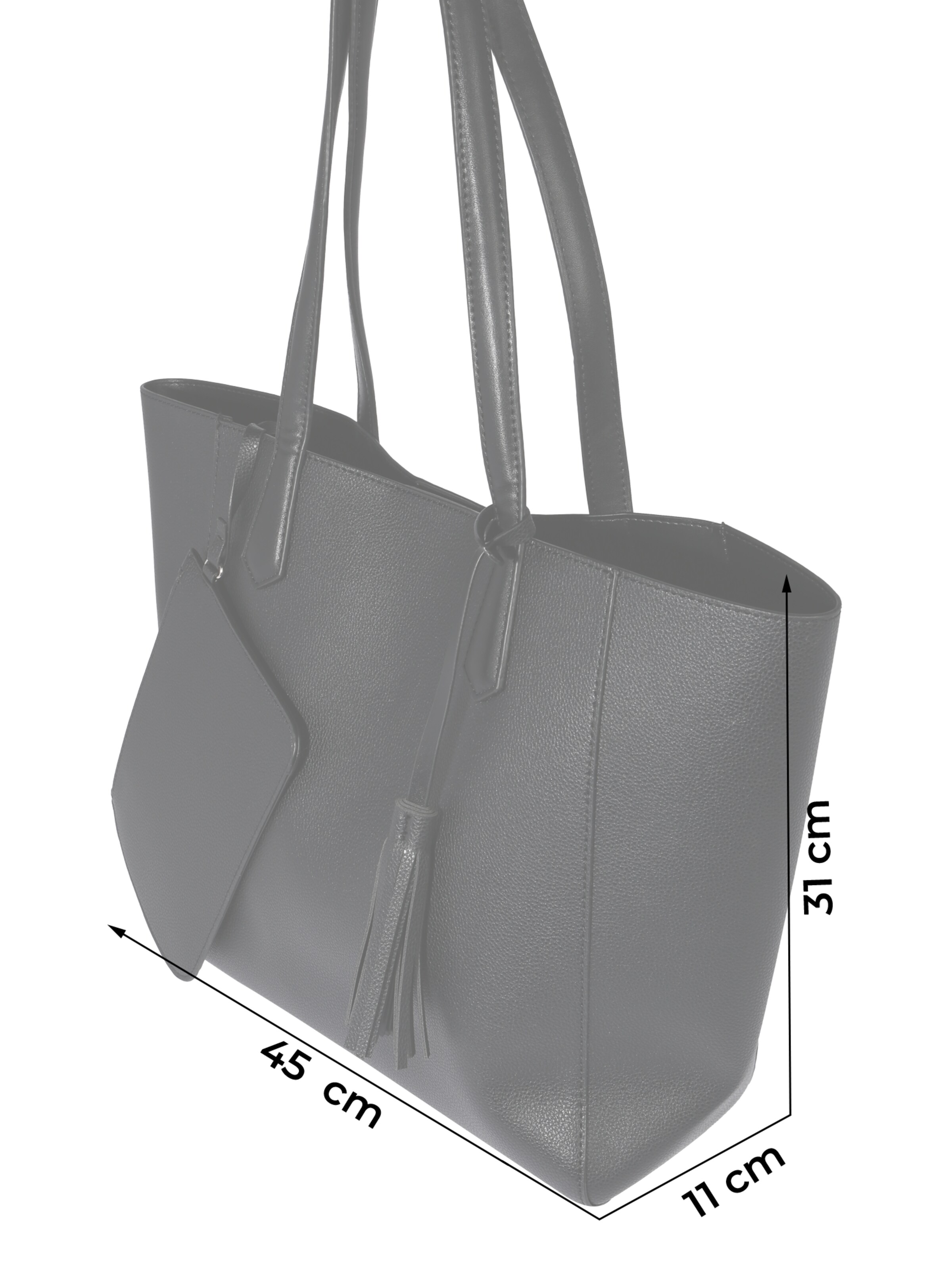 ABOUT YOU Nakupovalna torba 'Mona' črna