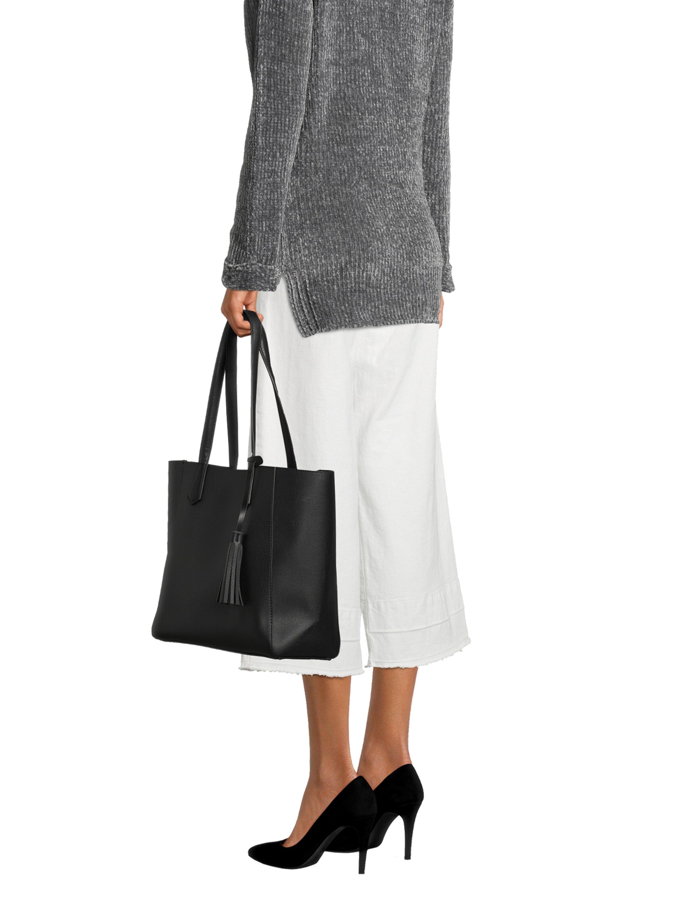 ABOUT YOU Nakupovalna torba 'Mona' črna