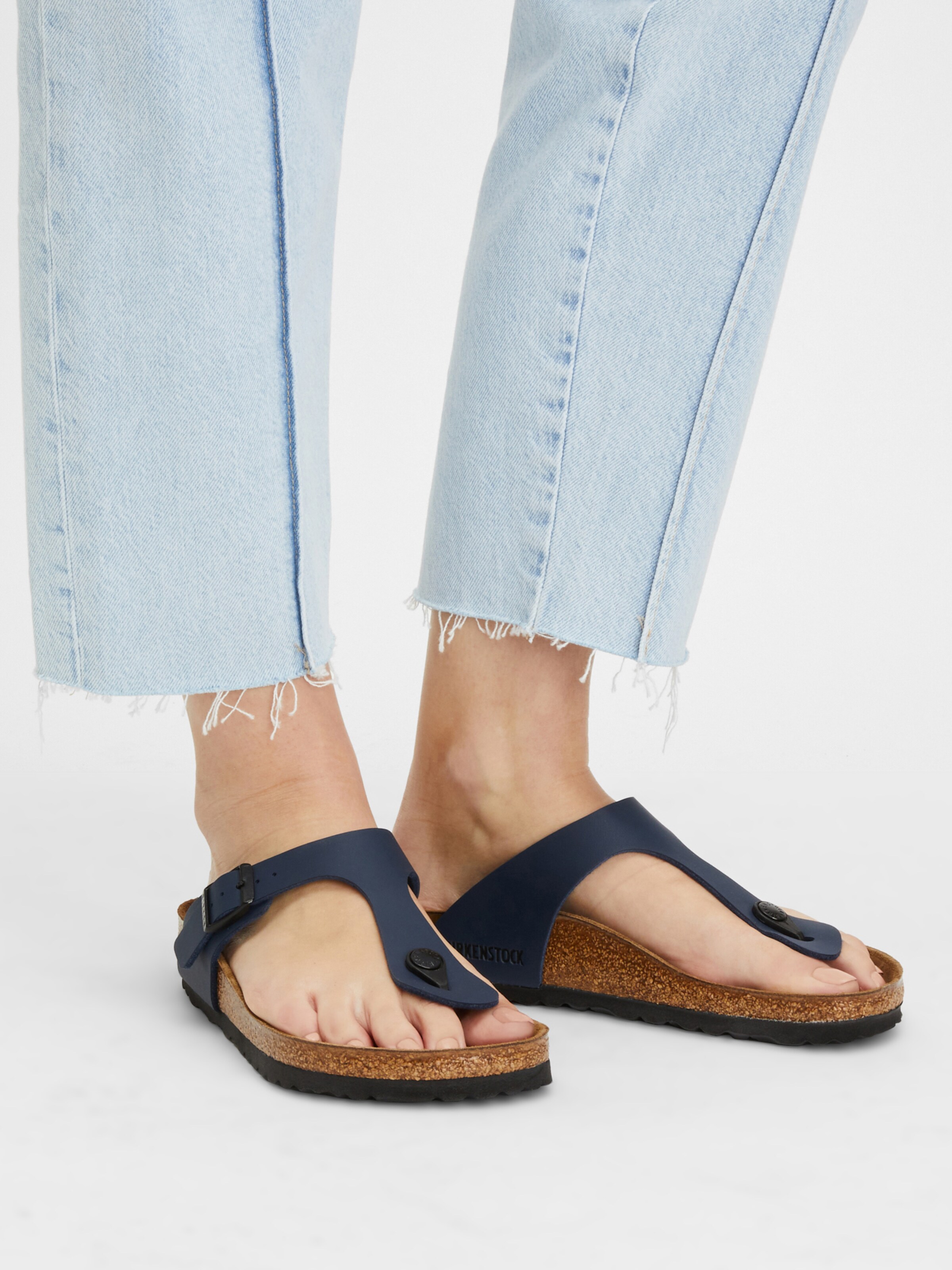 BIRKENSTOCK Japonke 'Gizeh' temno modra