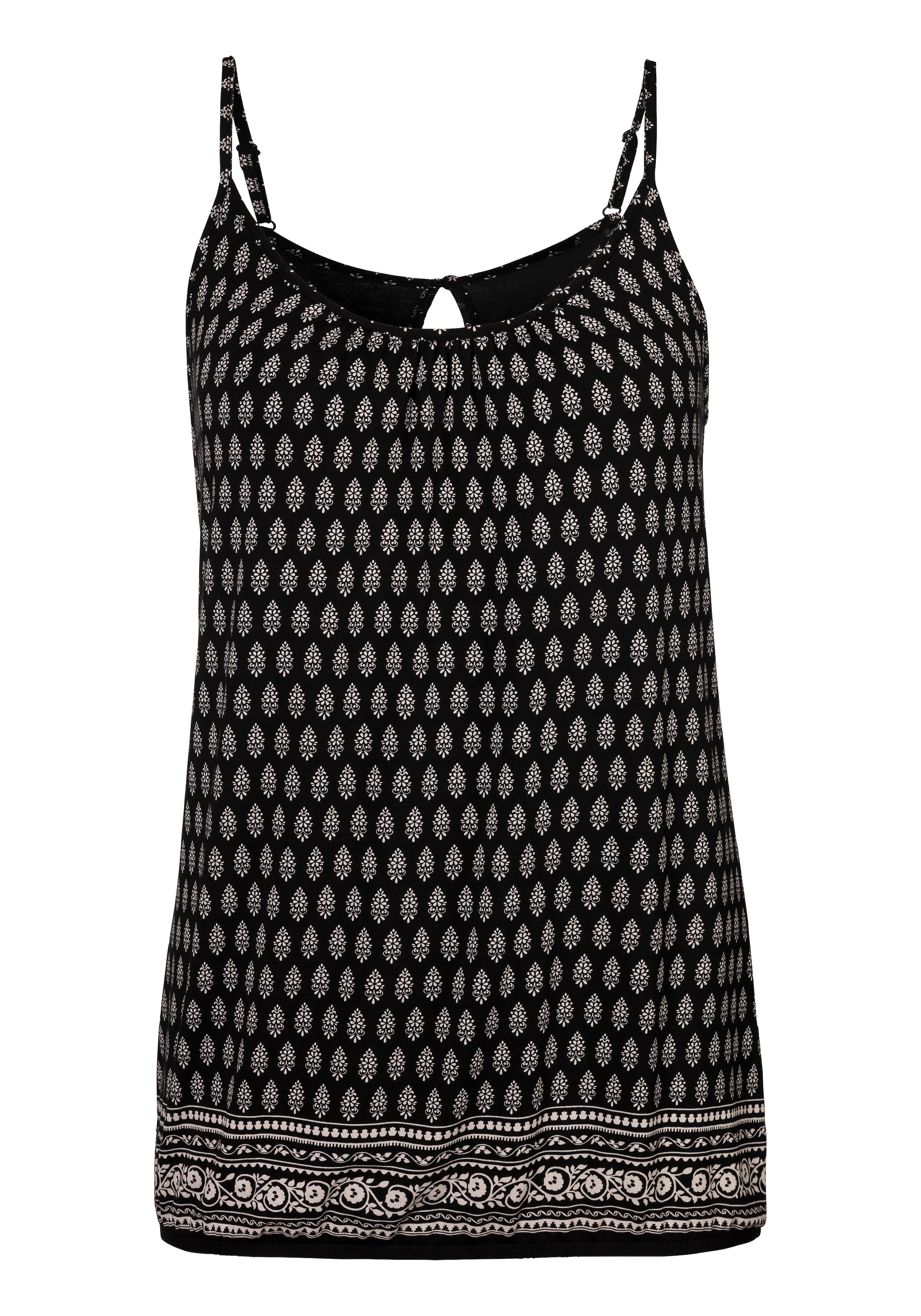 LASCANA Top črna / bela