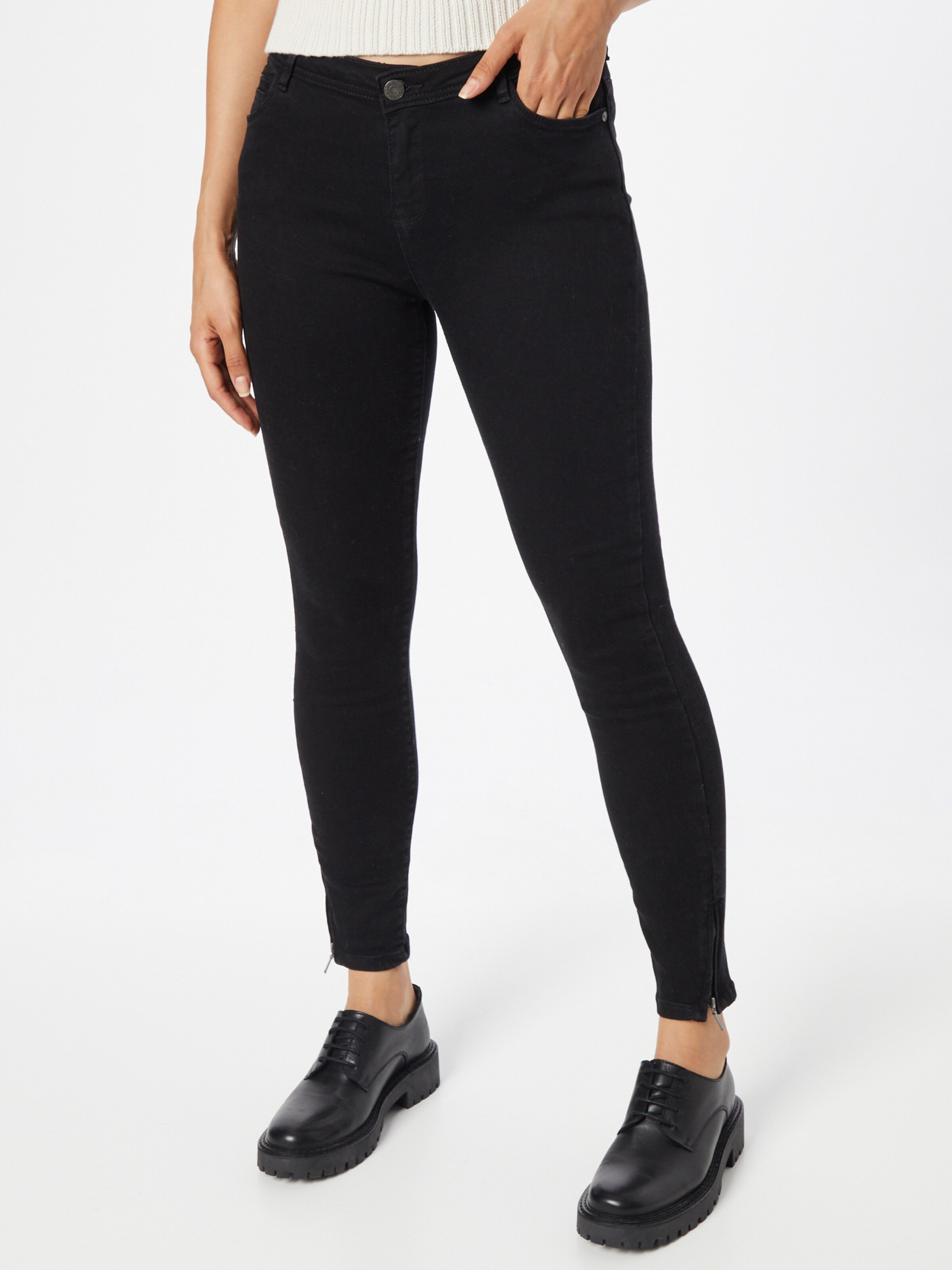 Noisy may Kavbojke črn denim