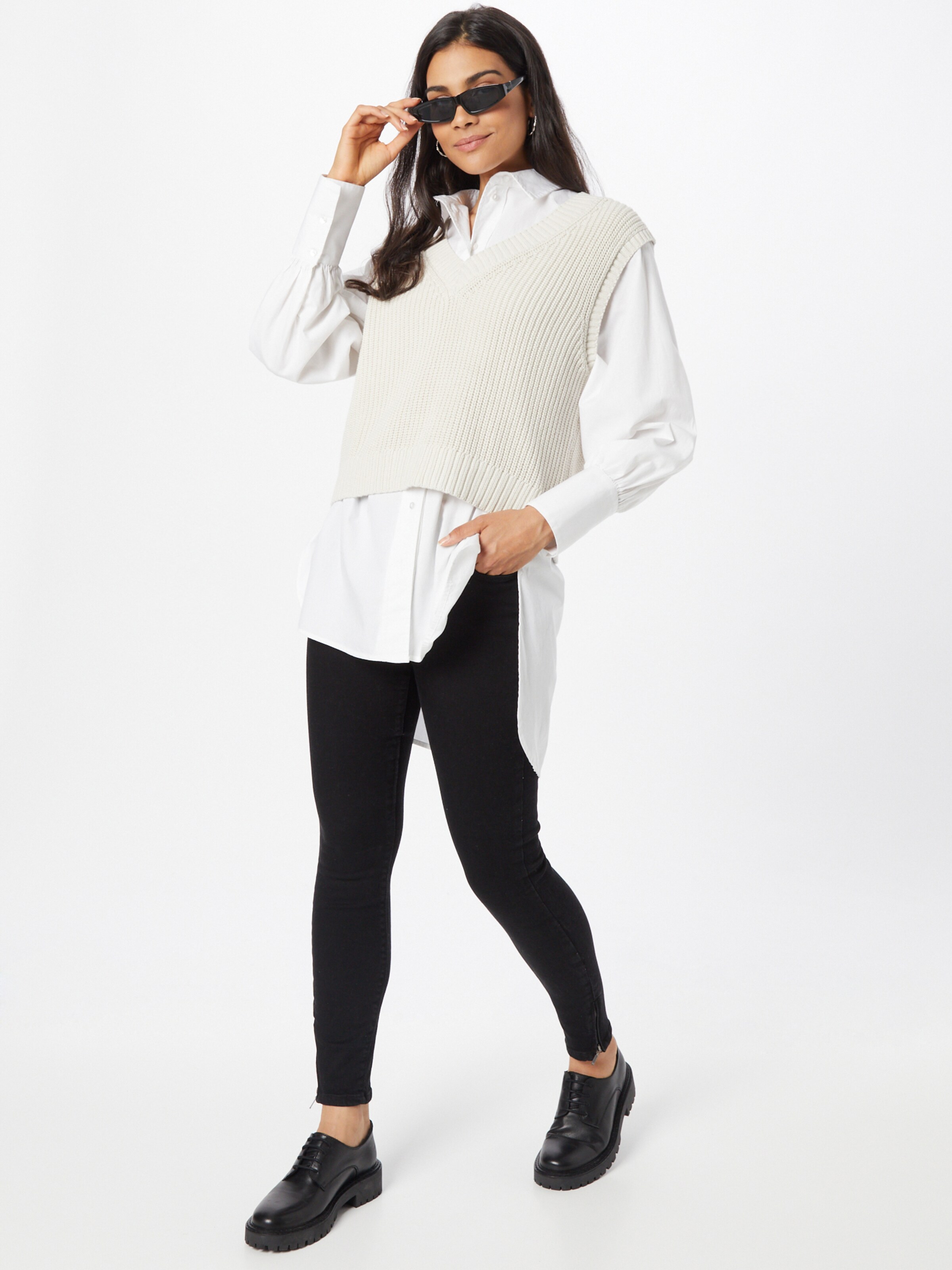 Noisy may Kavbojke črn denim