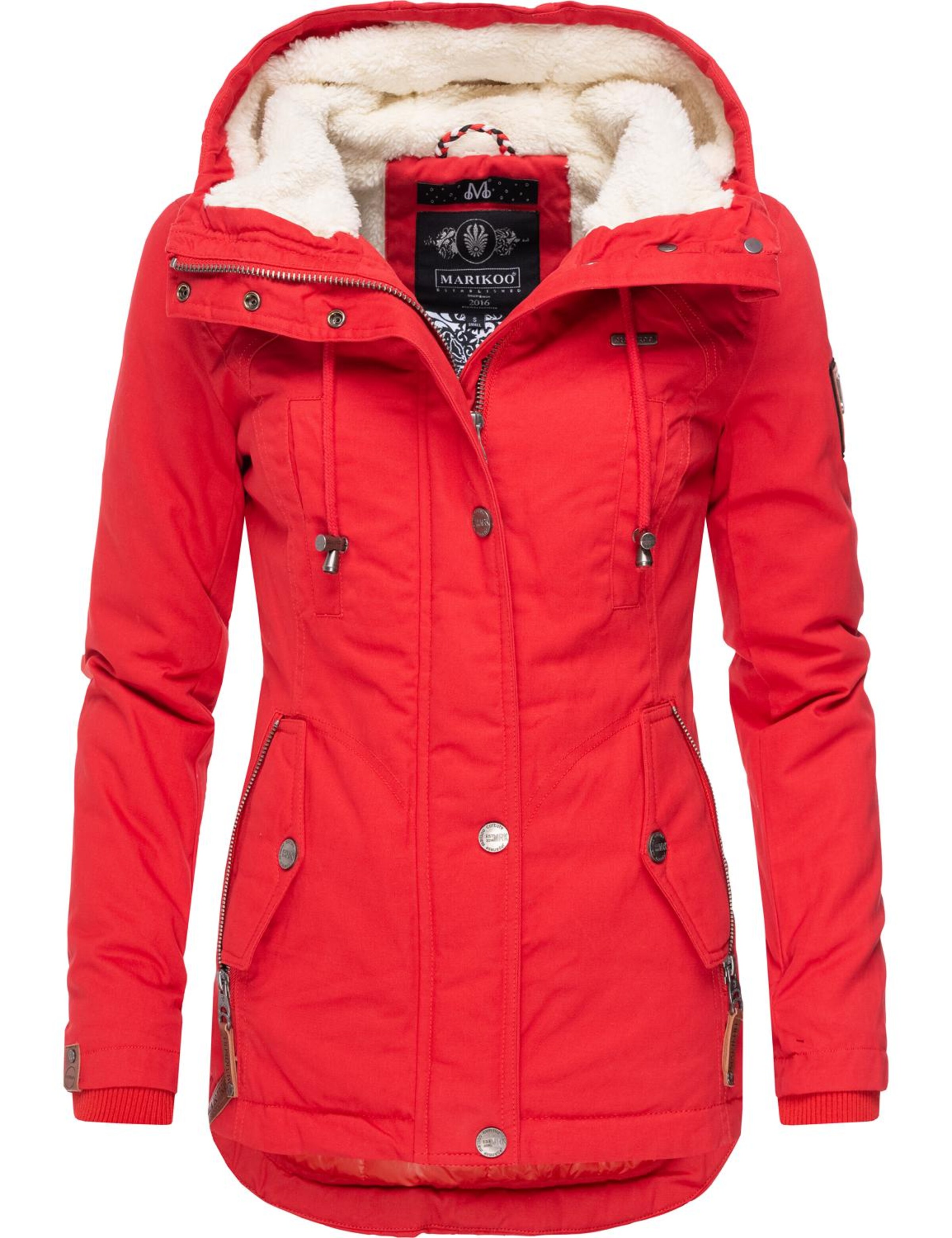 MARIKOO Zimska jakna 'Bikoo' rdeča