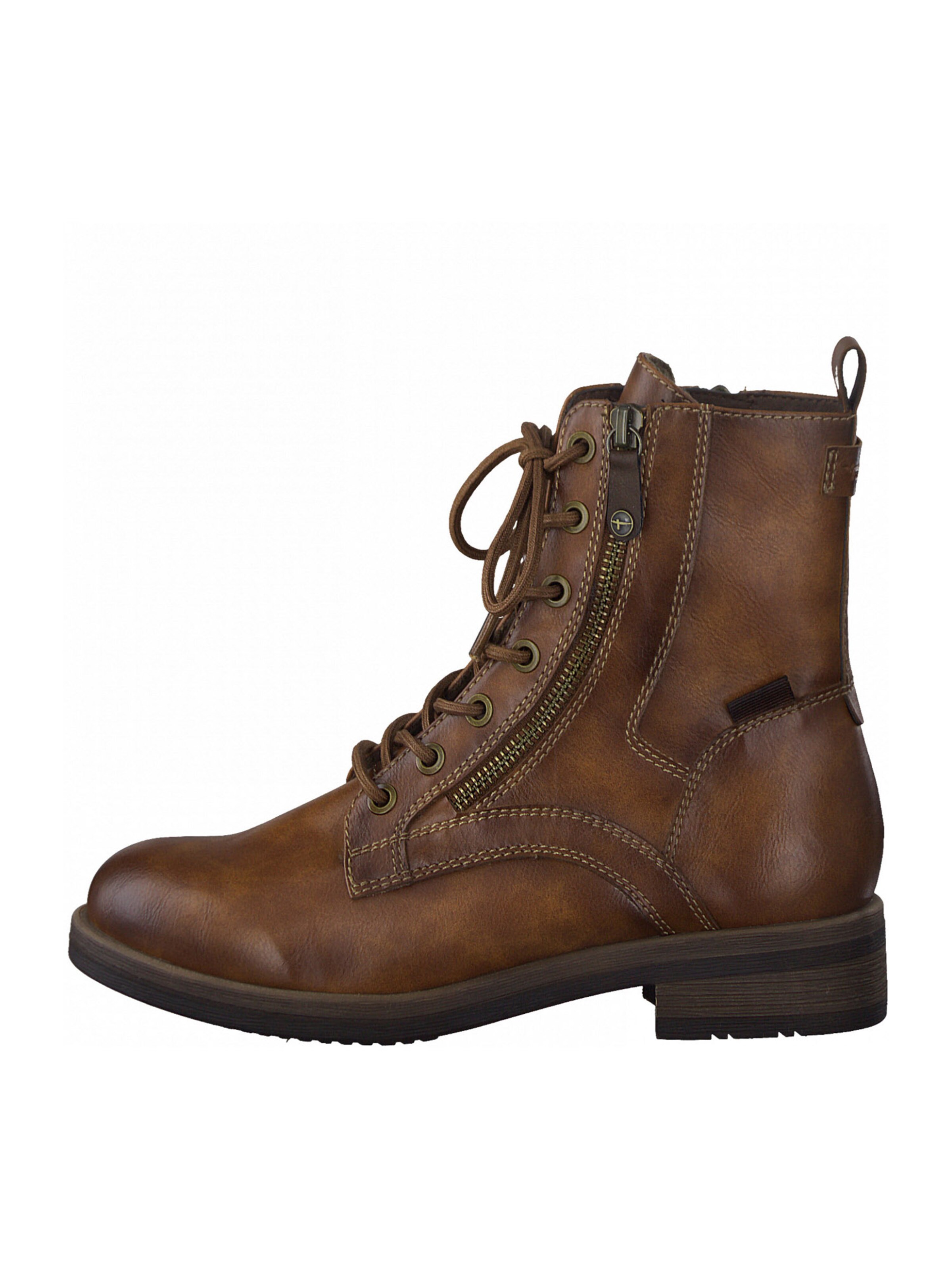 Tamaris Gležnarji z vezalkami rjava