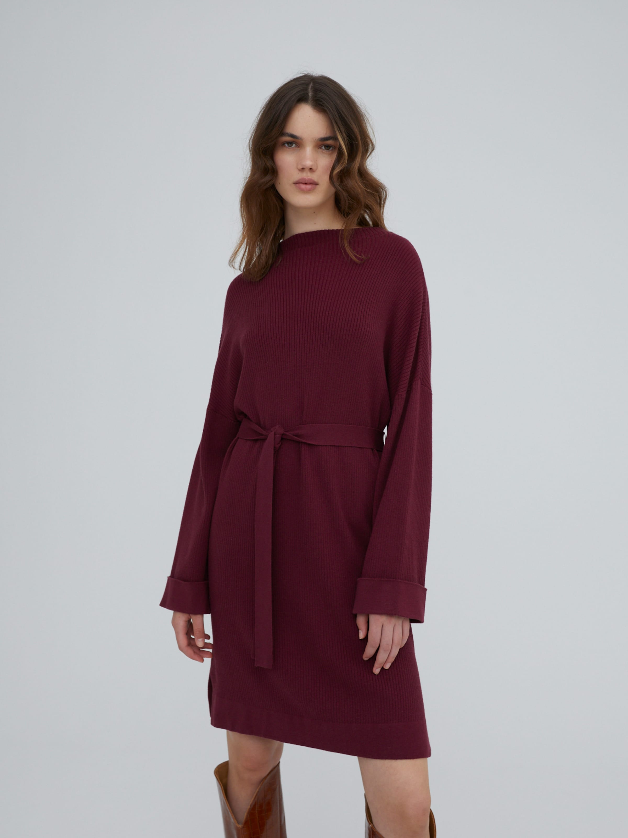 EDITED Obleka 'Nata' burgund