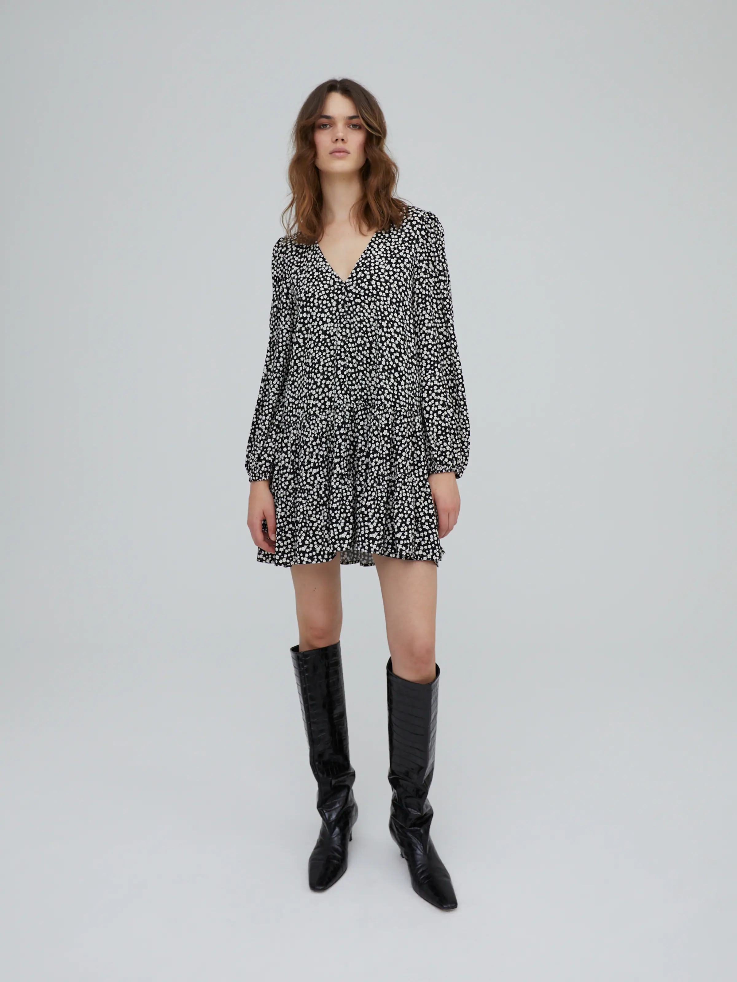 EDITED Obleka 'Eileen' mešane barve / črna