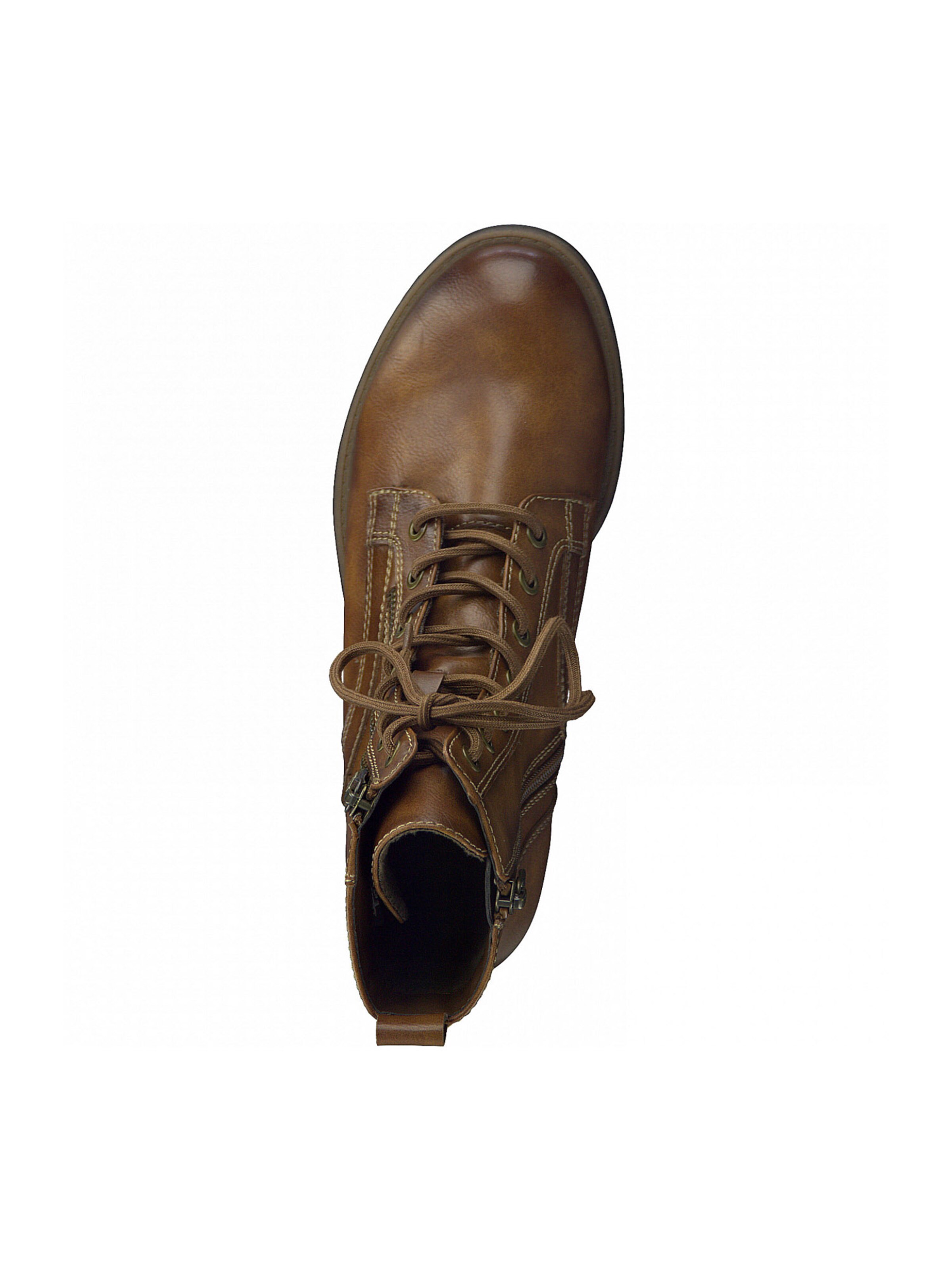 Tamaris Gležnarji z vezalkami rjava