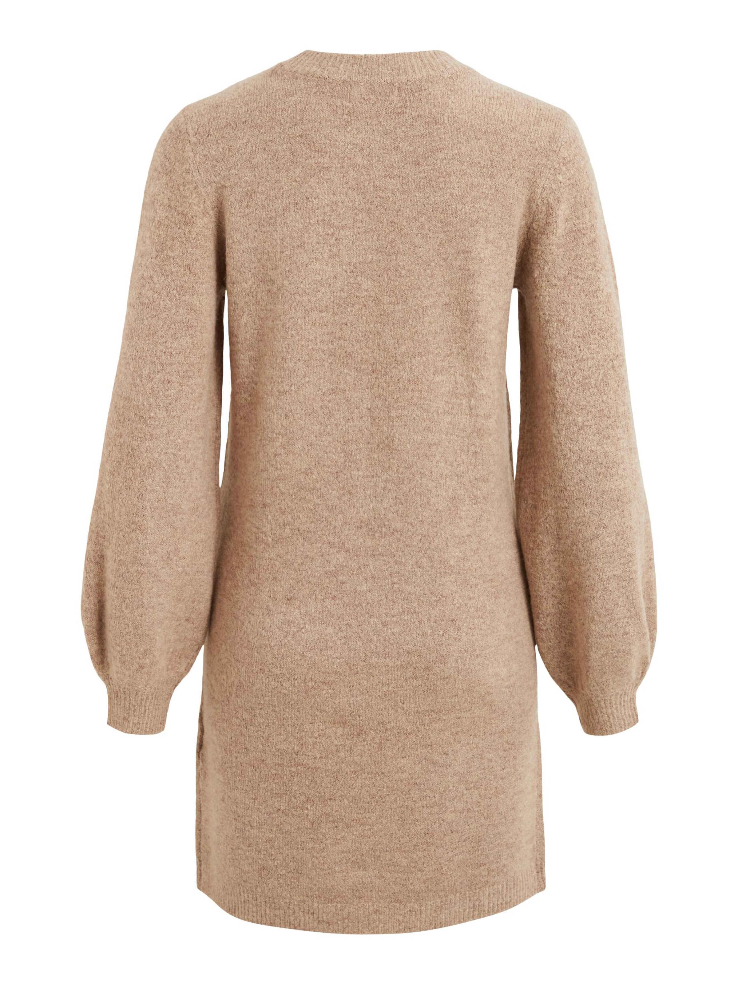 OBJECT Pletena obleka 'Eve Nonsia' svetlo rjava