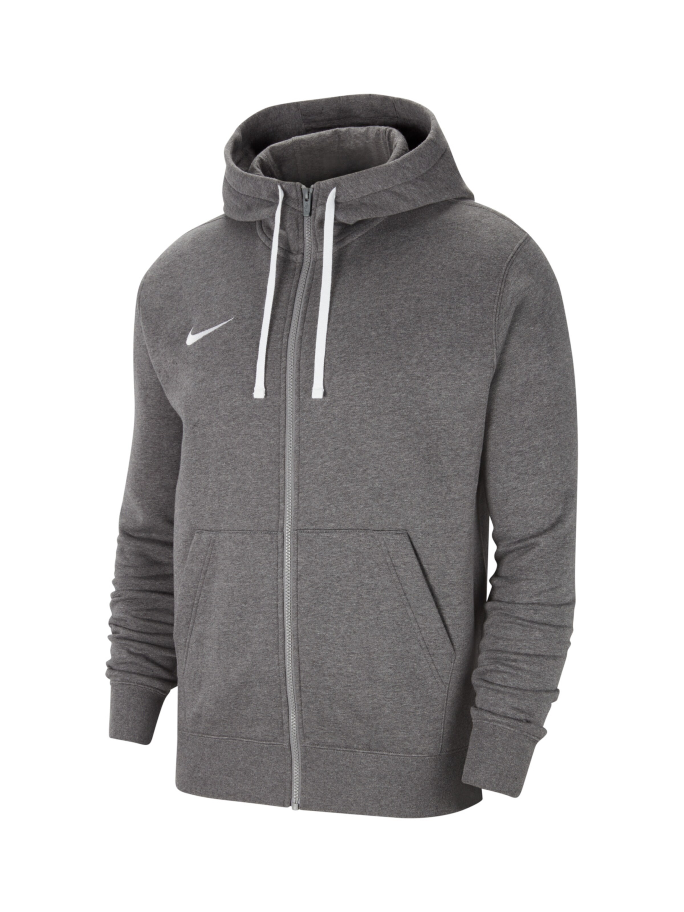 NIKE Športna jopa na zadrgo pegasto siva / bela