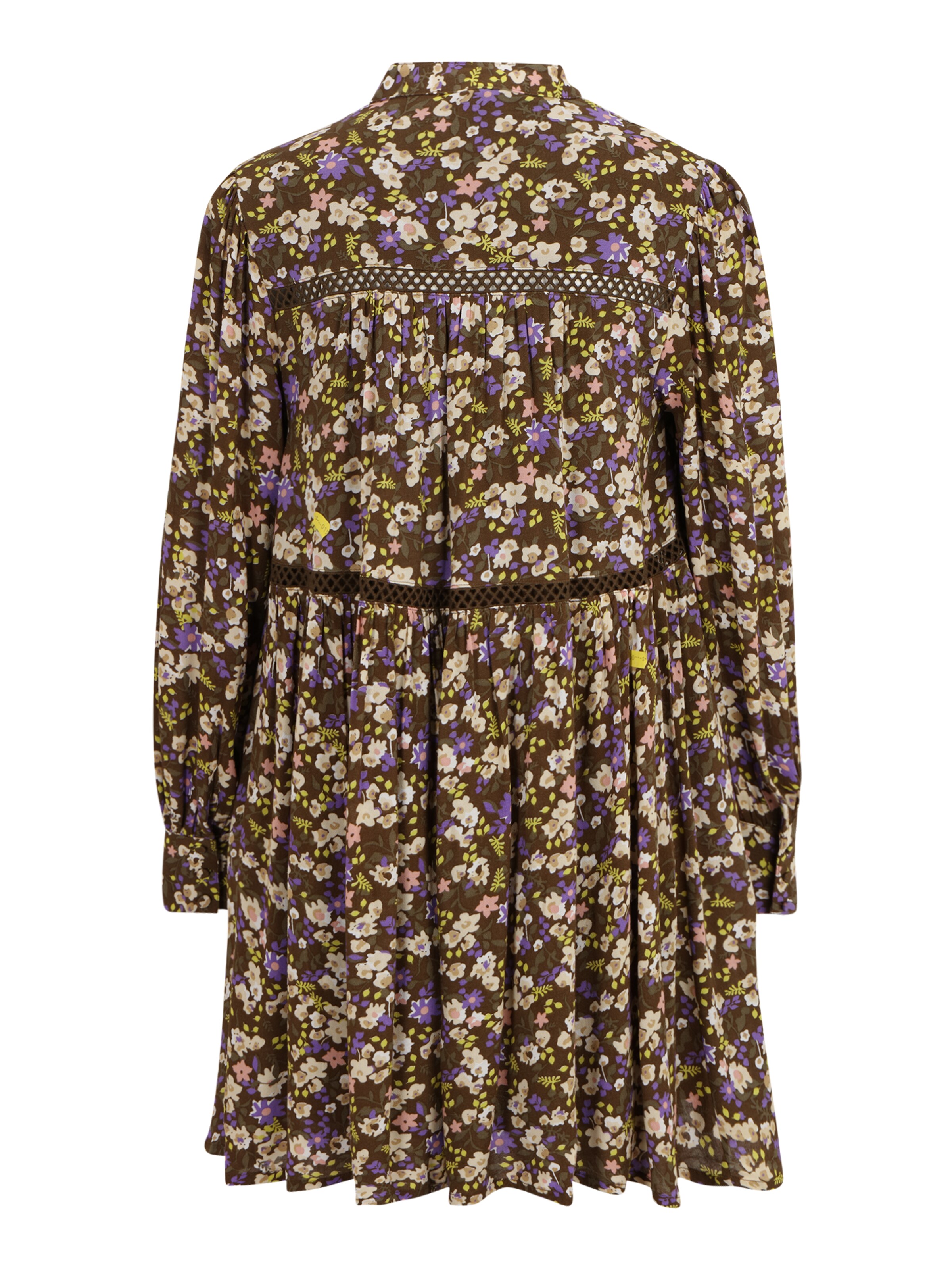 YAS Petite Obleka 'RUBERTA' kremna / apno / oliva / lila