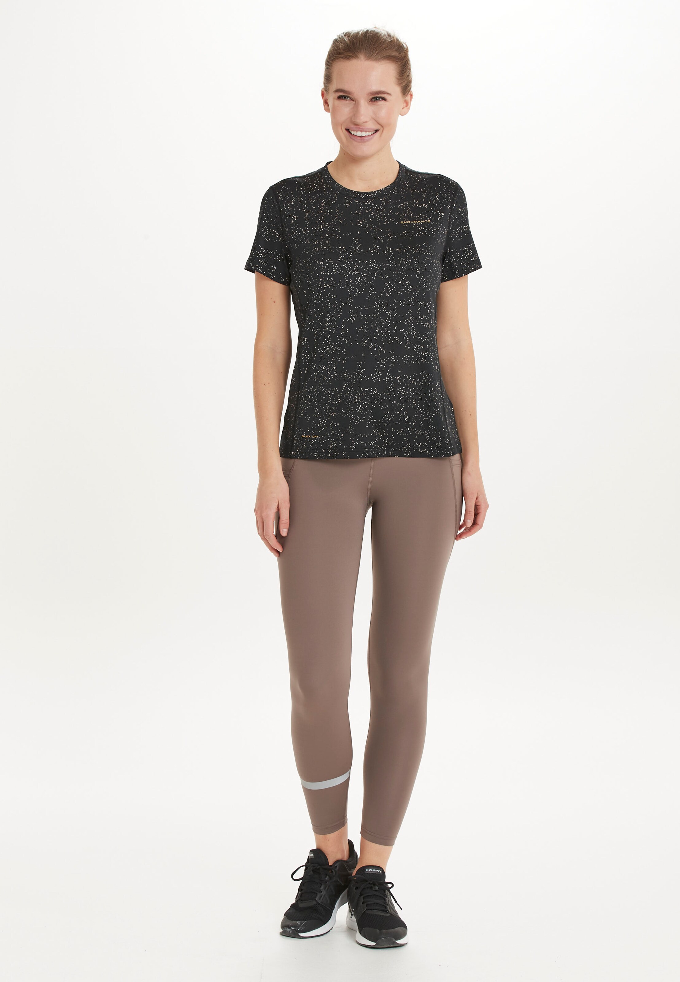 ENDURANCE Funkcionalna majica 'Beinie' zlata / črna