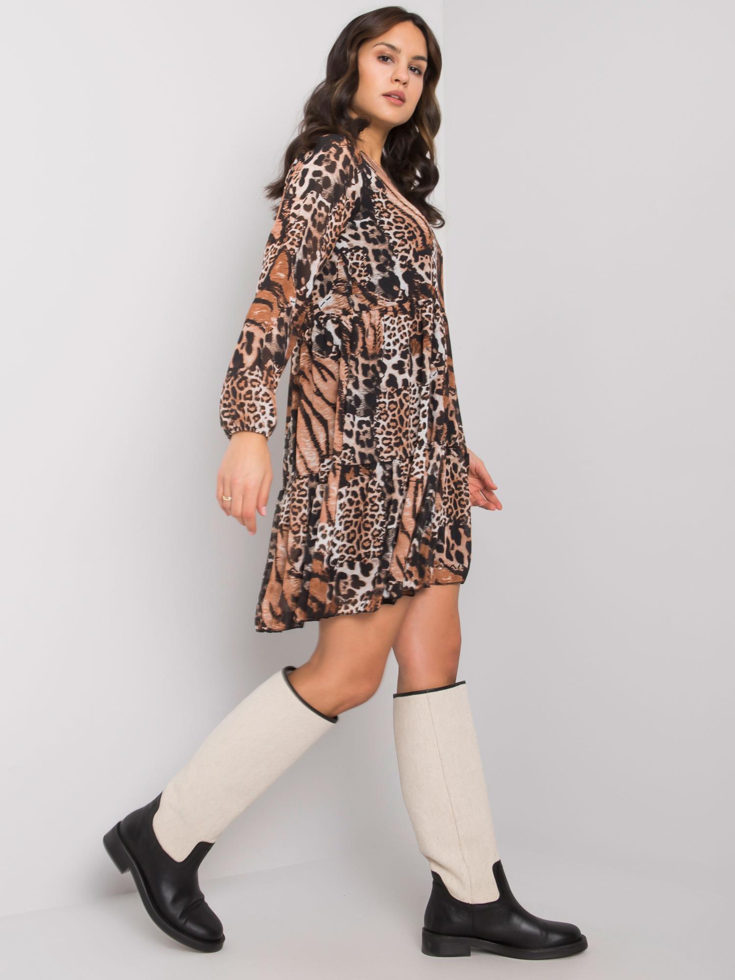 RUE PARIS Dress-WN-SK-2311-3.84-black-beige
