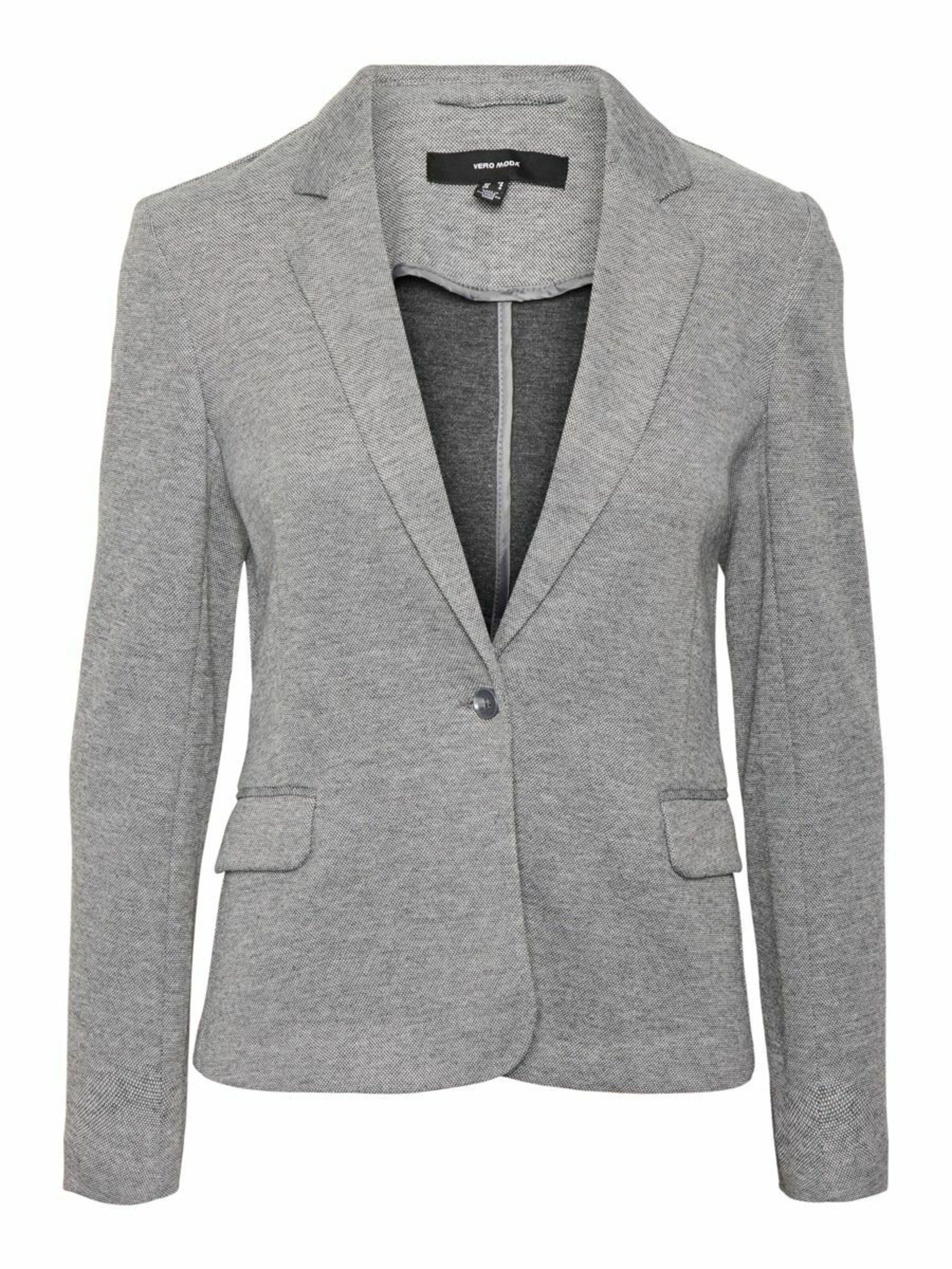 VERO MODA Blazer 'Julia' siva / svetlo siva