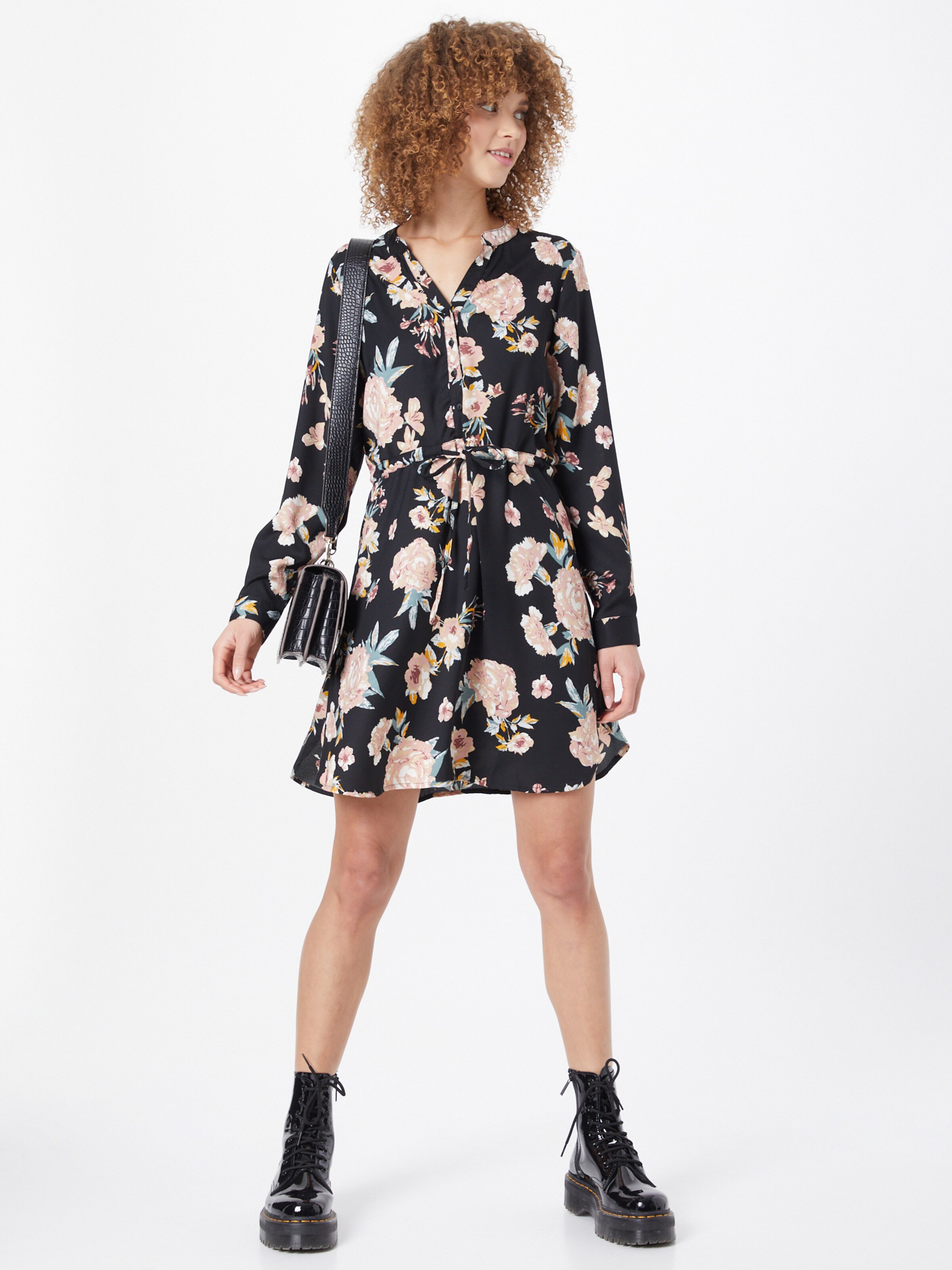 ONLY Dolga srajca 'Cory' srebrno-siva / staro roza / bordo / črna / bela