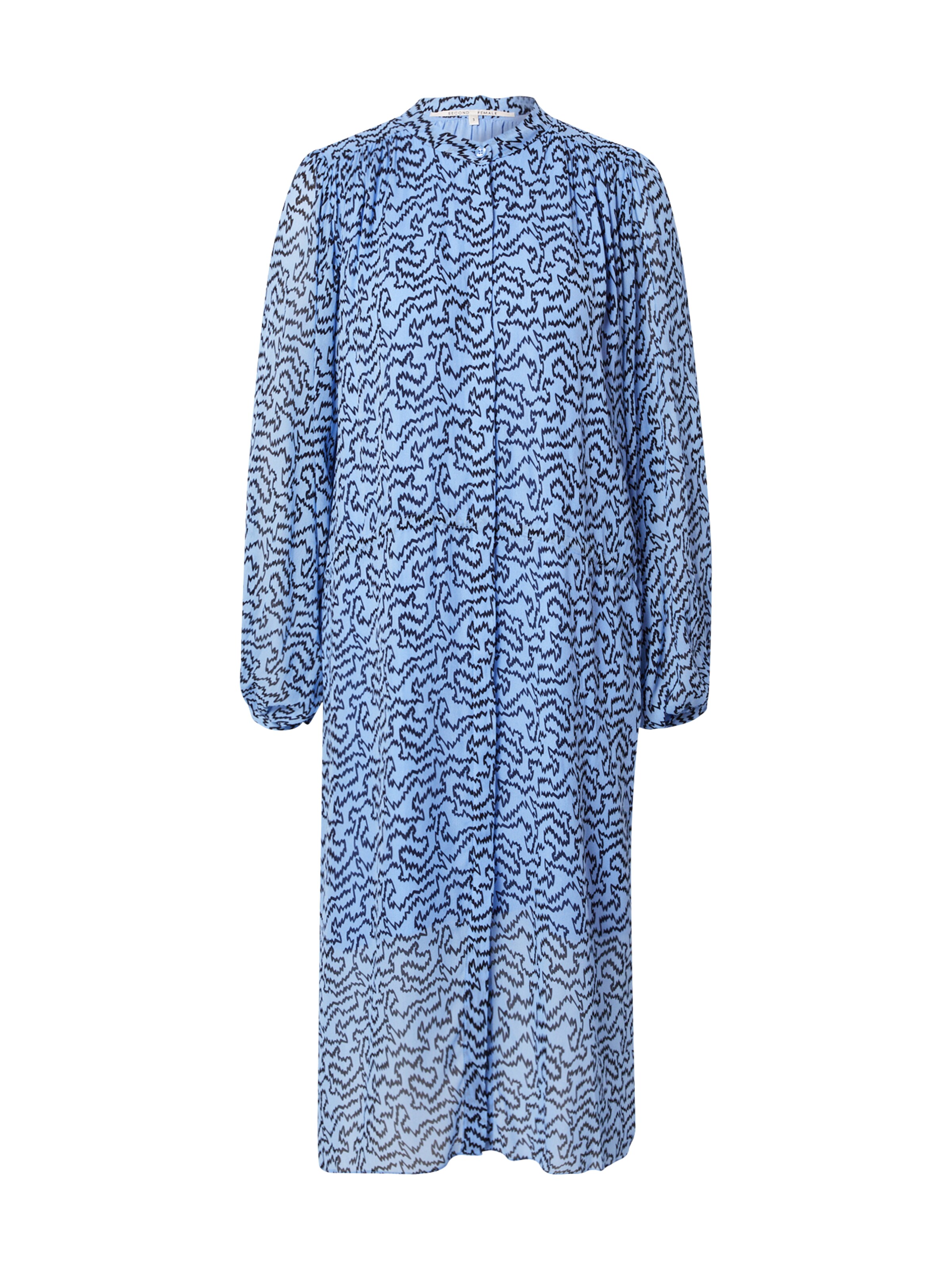 SECOND FEMALE Dolga srajca 'Aronia' mornarska / svetlo modra