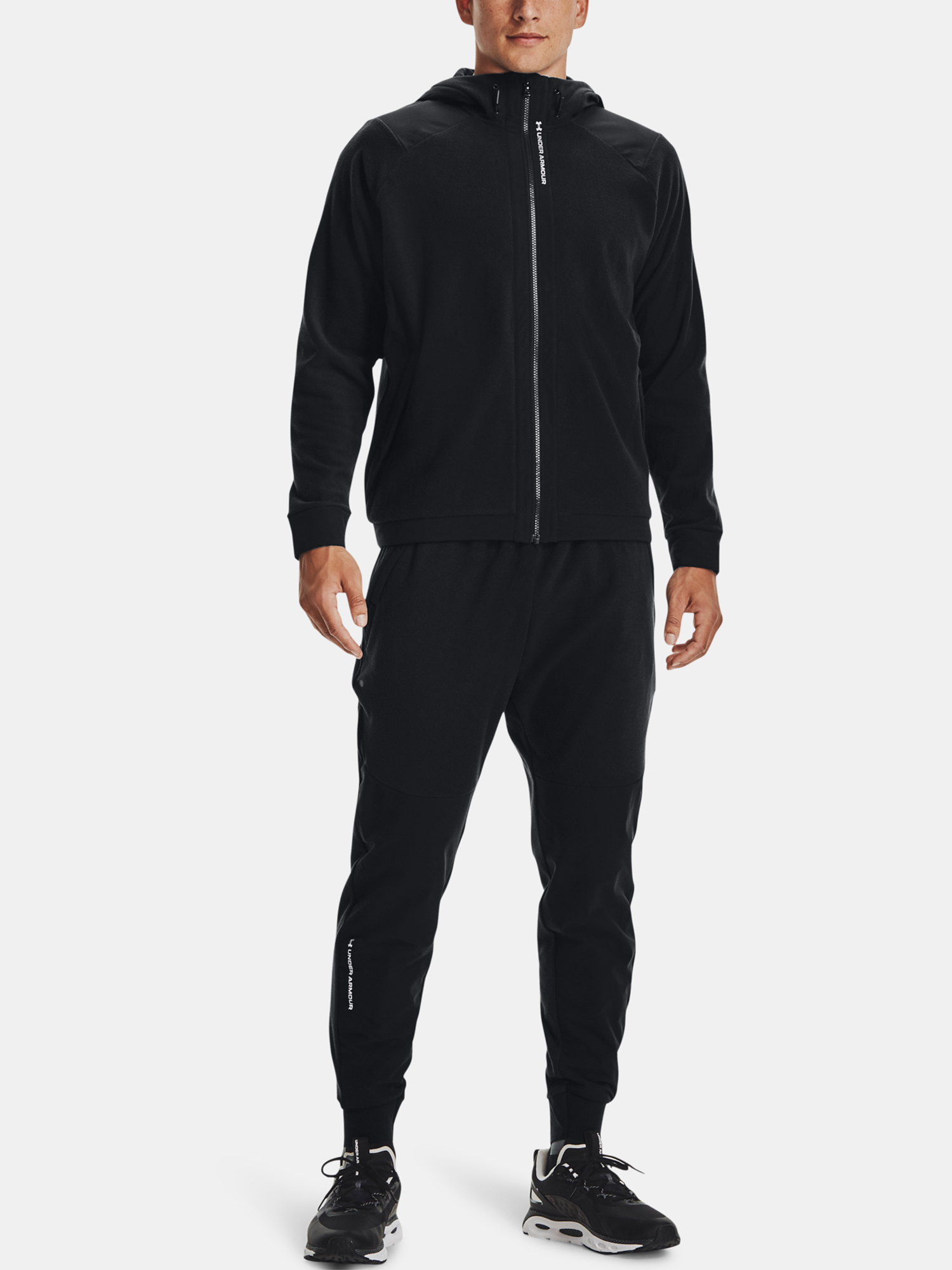 Under Armour Sweatshirt UA RUSH FLEECE FZ HOODIE-BLK - Men
