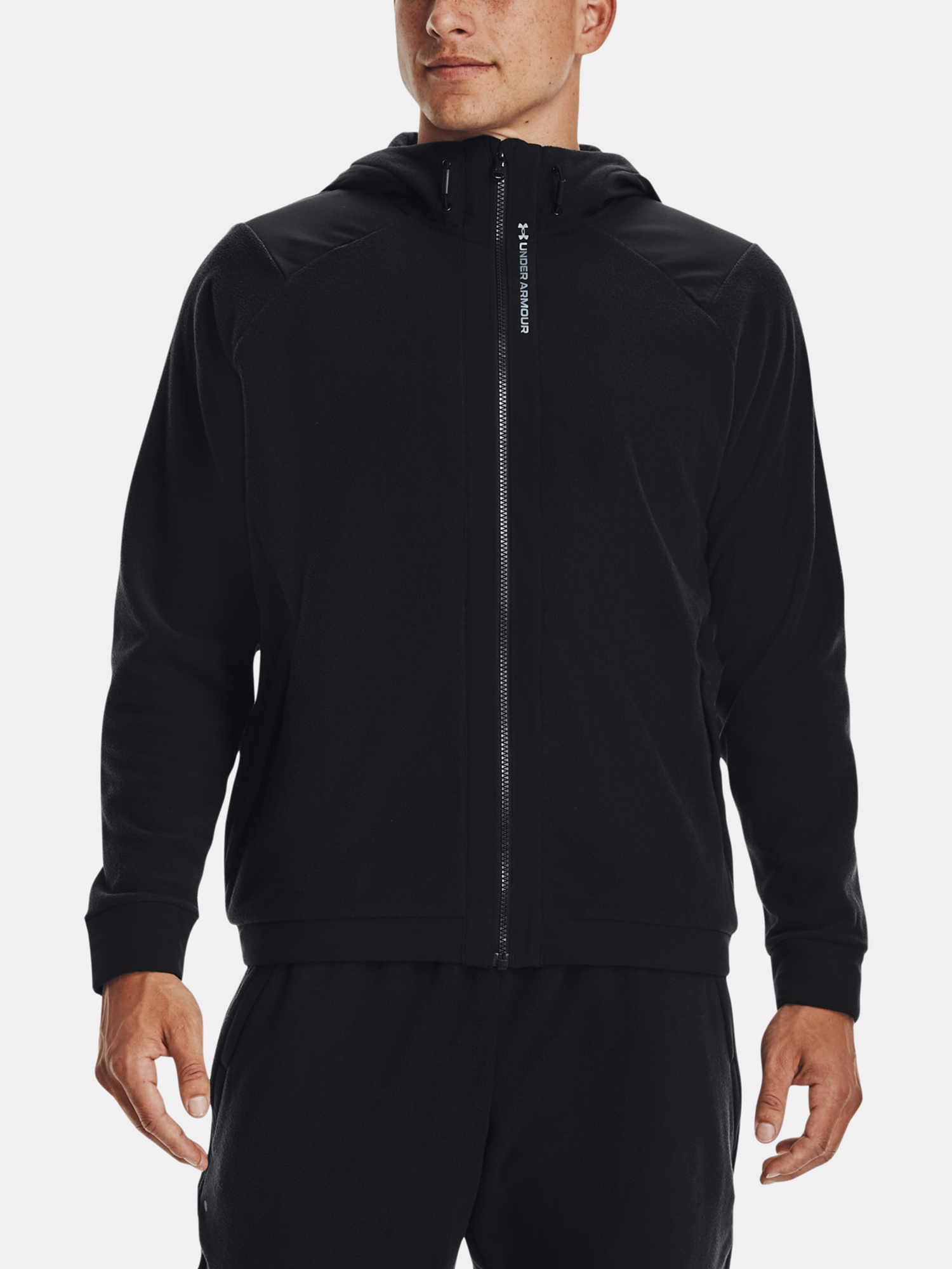 Under Armour Sweatshirt UA RUSH FLEECE FZ HOODIE-BLK - Men