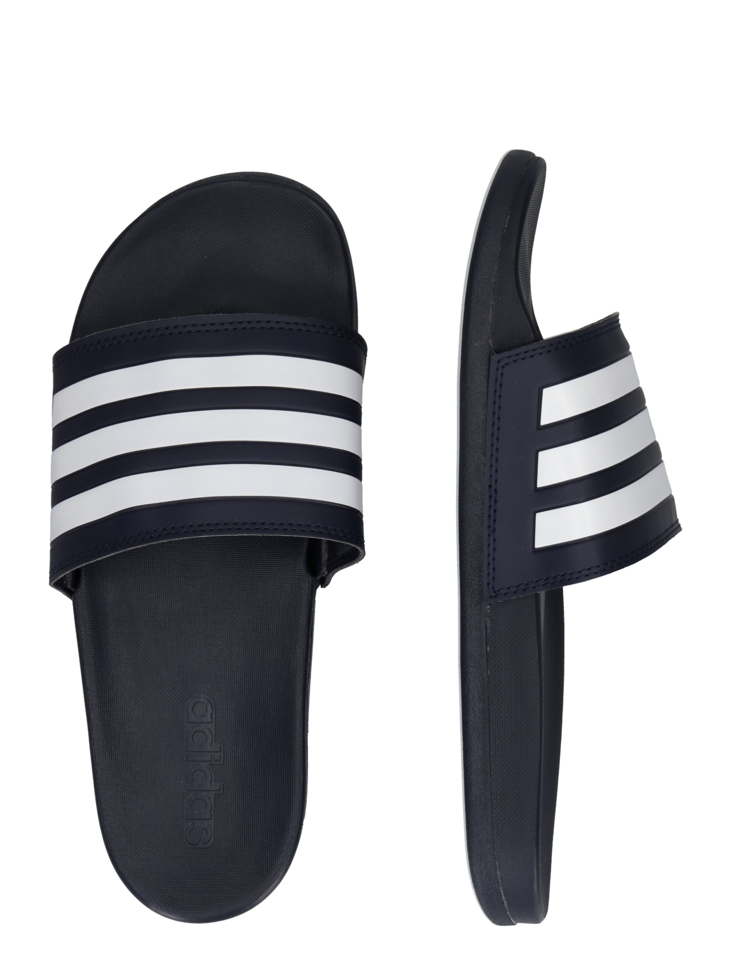 ADIDAS SPORTSWEAR Nizki natikači 'Adilette' mornarska / bela
