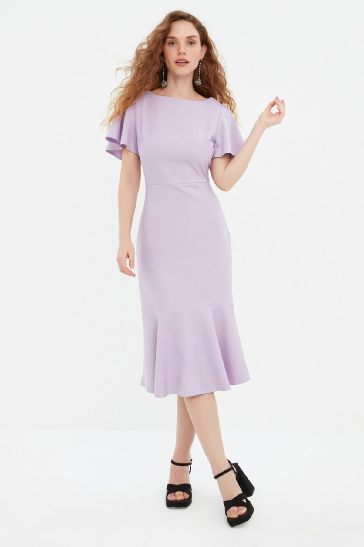 Ženska obleka Trendyol Midi